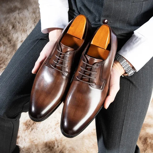 Stijlvolle Vintage Herenschoenen met Klassiek Design