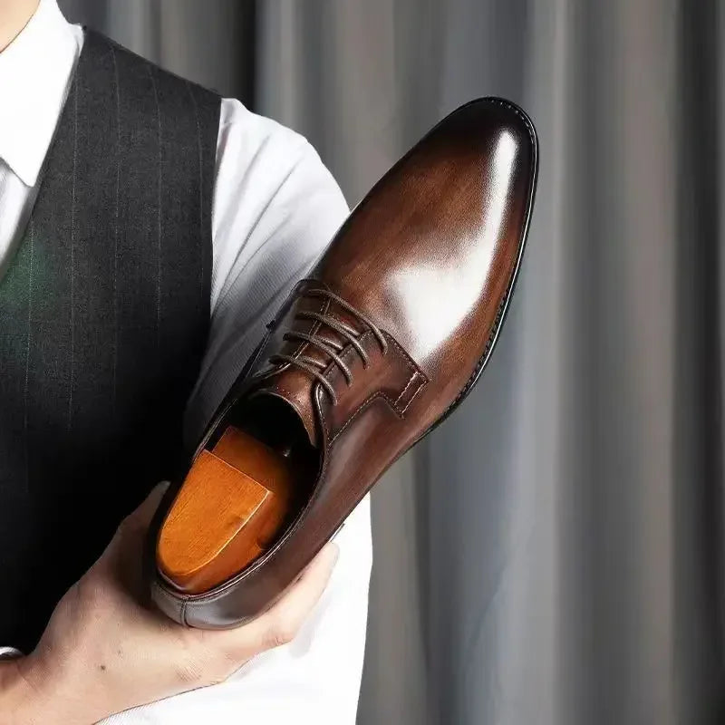 Stijlvolle Vintage Herenschoenen met Klassiek Design