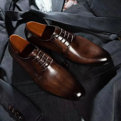 Stijlvolle Vintage Herenschoenen met Klassiek Design