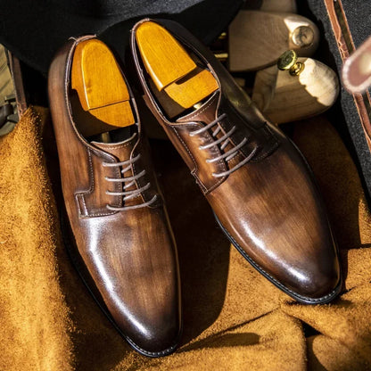 Stijlvolle Vintage Herenschoenen met Klassiek Design