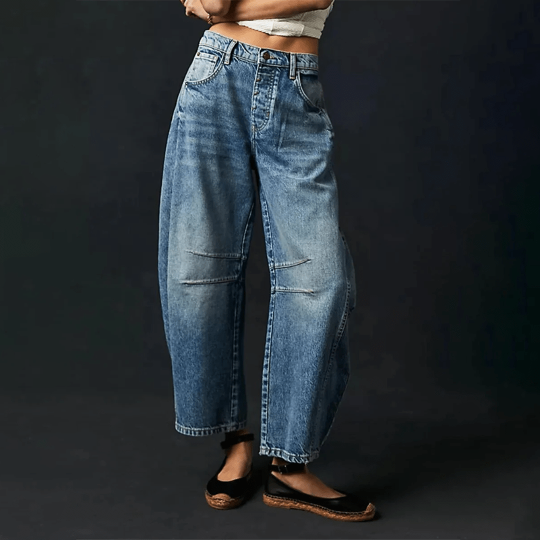 Veelzijdige Comfort Jeans met Wijde Pijpen