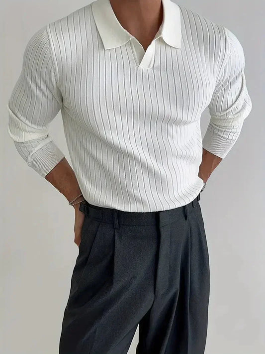 Slim Fit Gebreide Pullover voor Comfort