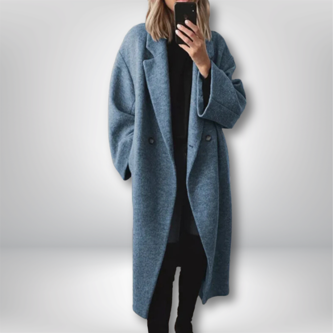 Romy ™ - Lange Damenjacke aus Wolle
