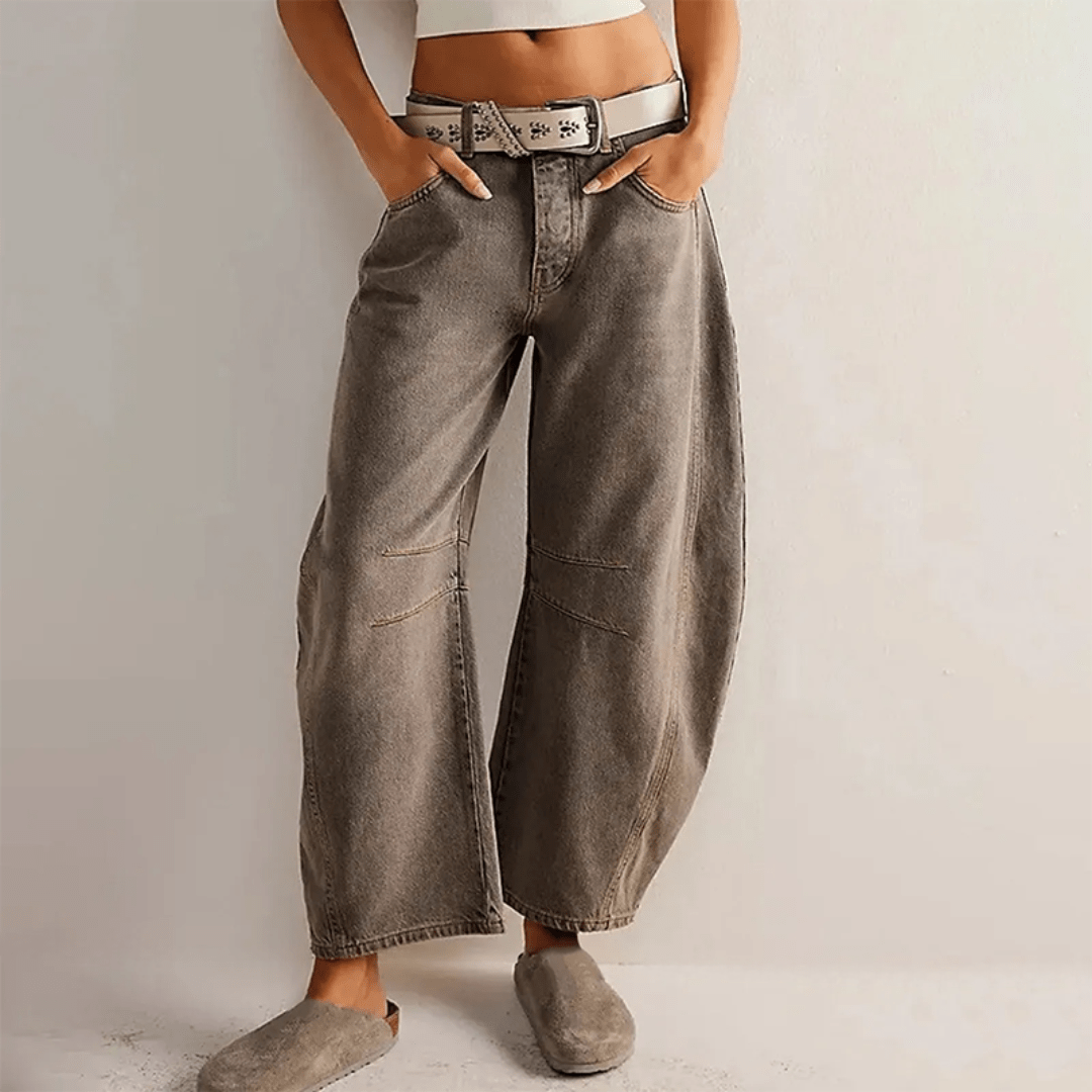 Veelzijdige Comfort Jeans met Wijde Pijpen