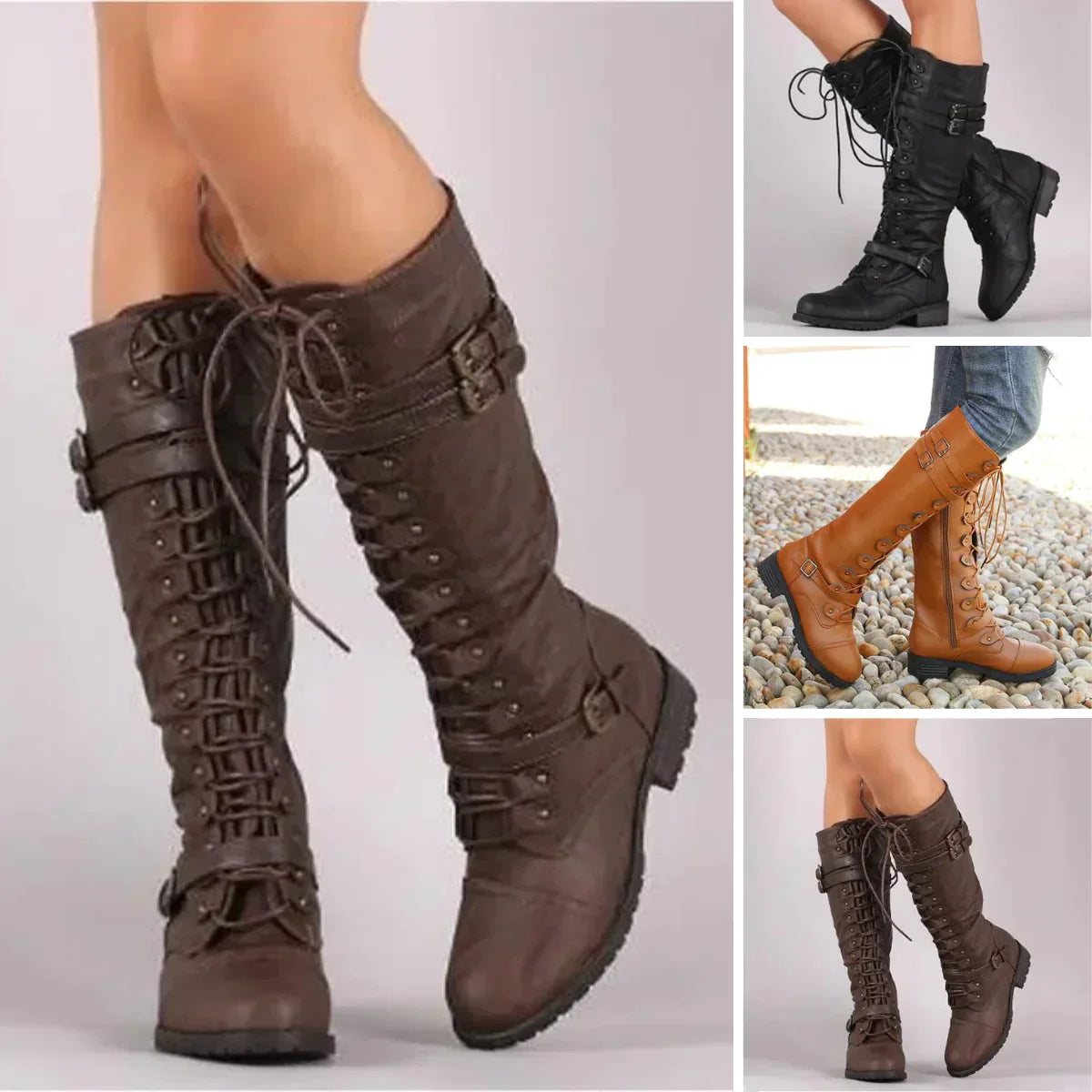 WinterLaarzen met Schnallen en Warm Futter voor Dames