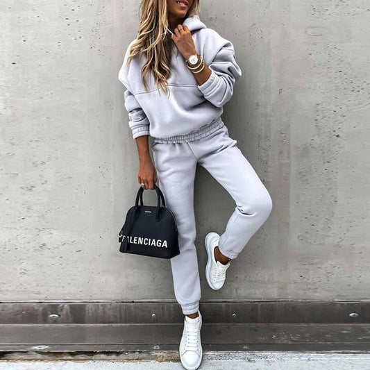 Comfortabele Hoodie En Broek Met Elastische Taille