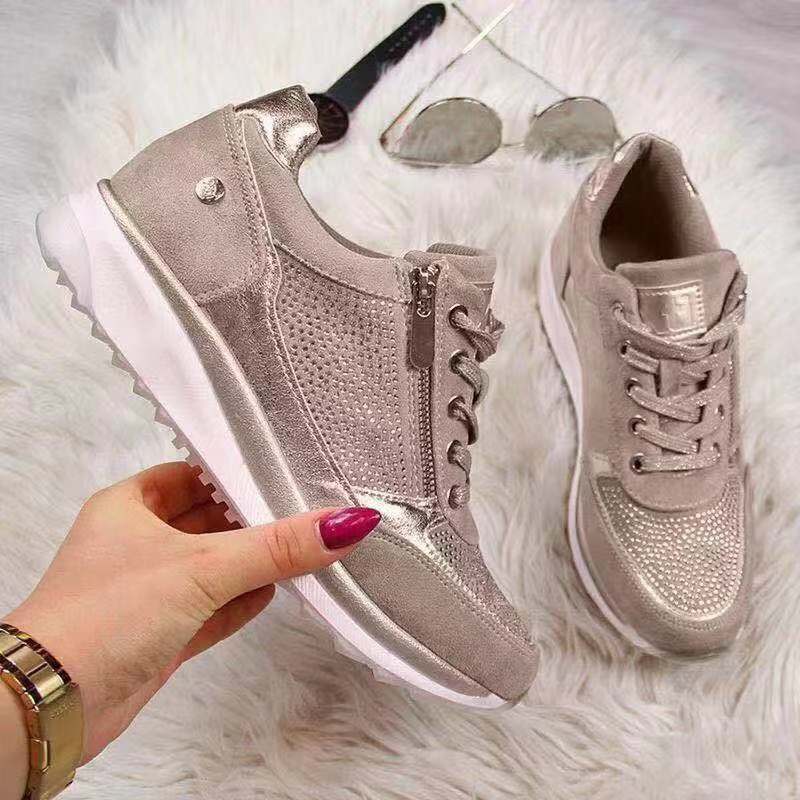 Wedge Sneakers met Ademend Voering