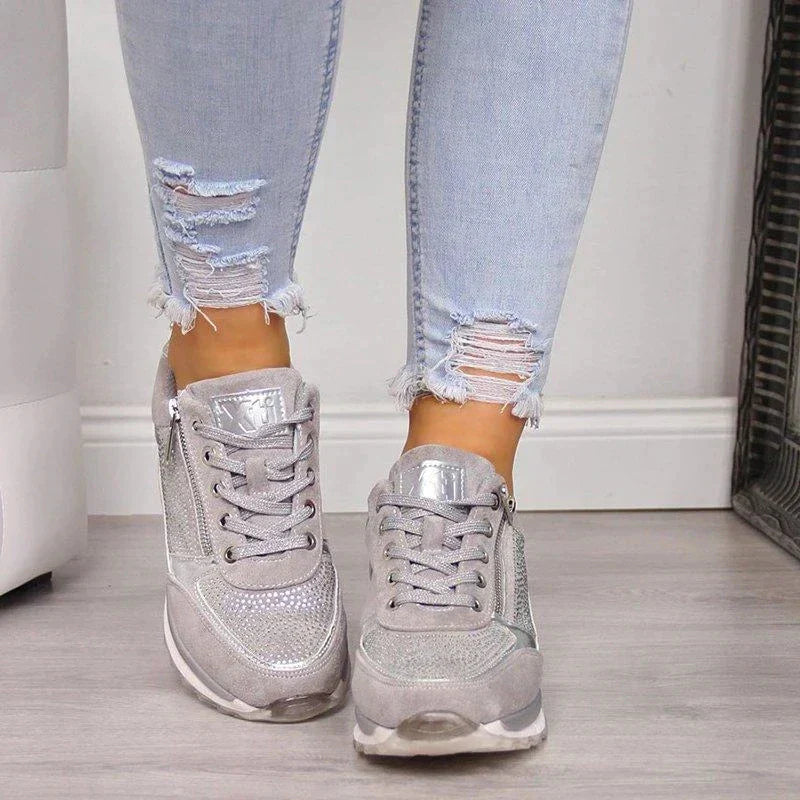 Wedge Sneakers met Ademend Voering