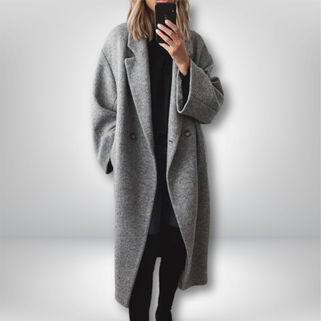 Romy ™ - Lange Damenjacke aus Wolle