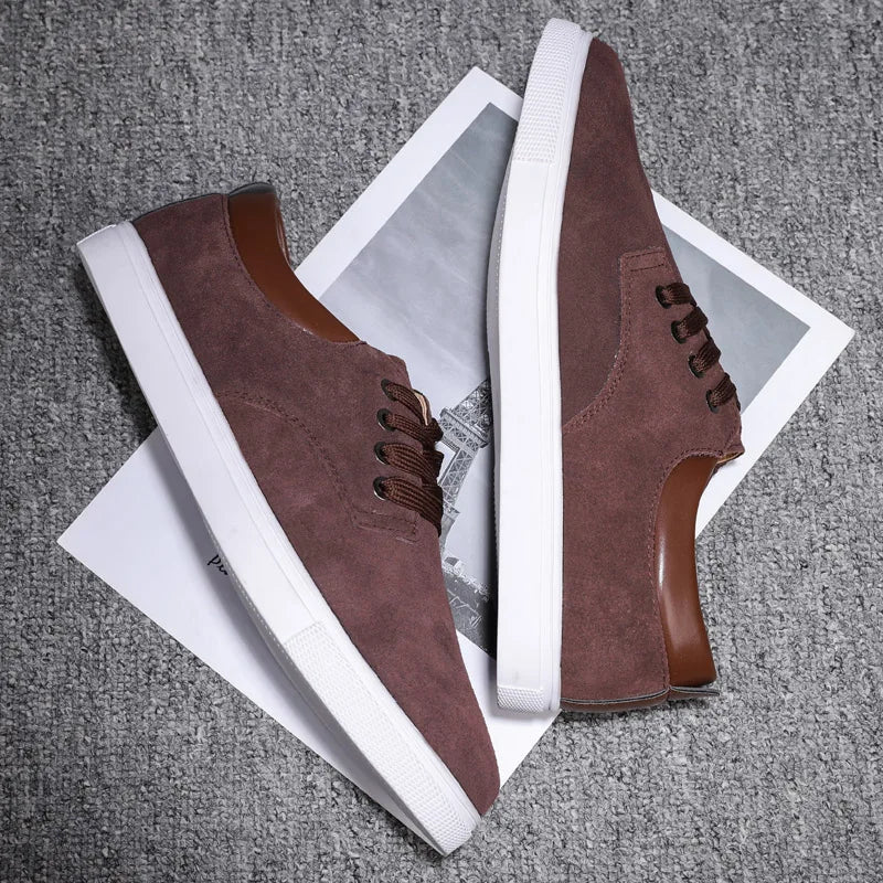 Lente Zomer Minimalistische Sneakers met Vetersluiting en Duurzame Zool
