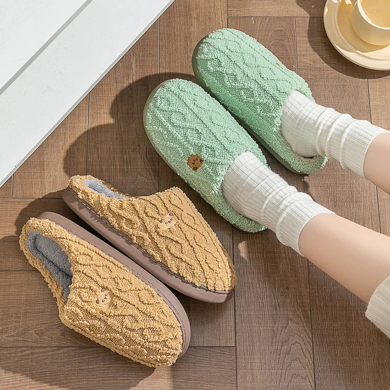 Warme Winterpantoffel met Zachte Voering en Duurzame Zool