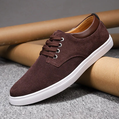 Lente Zomer Minimalistische Sneakers met Vetersluiting en Duurzame Zool