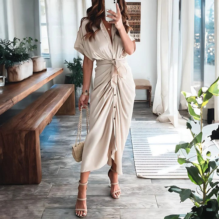 Comfortabele Jurk met Ceintuur voor de Zomer