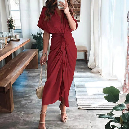 Comfortabele Jurk met Ceintuur voor de Zomer
