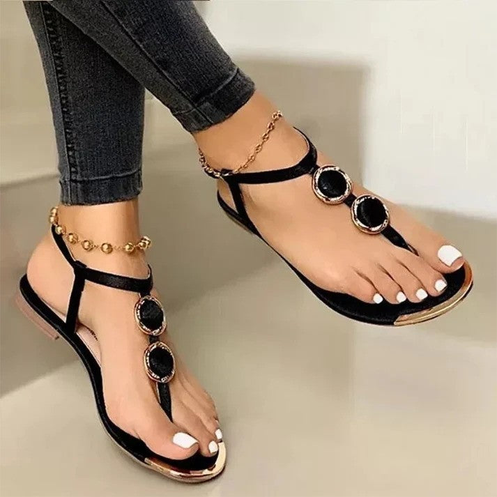 Zomer Sandalen met Comfortabele Pasvorm en Verfijnde Afwerking