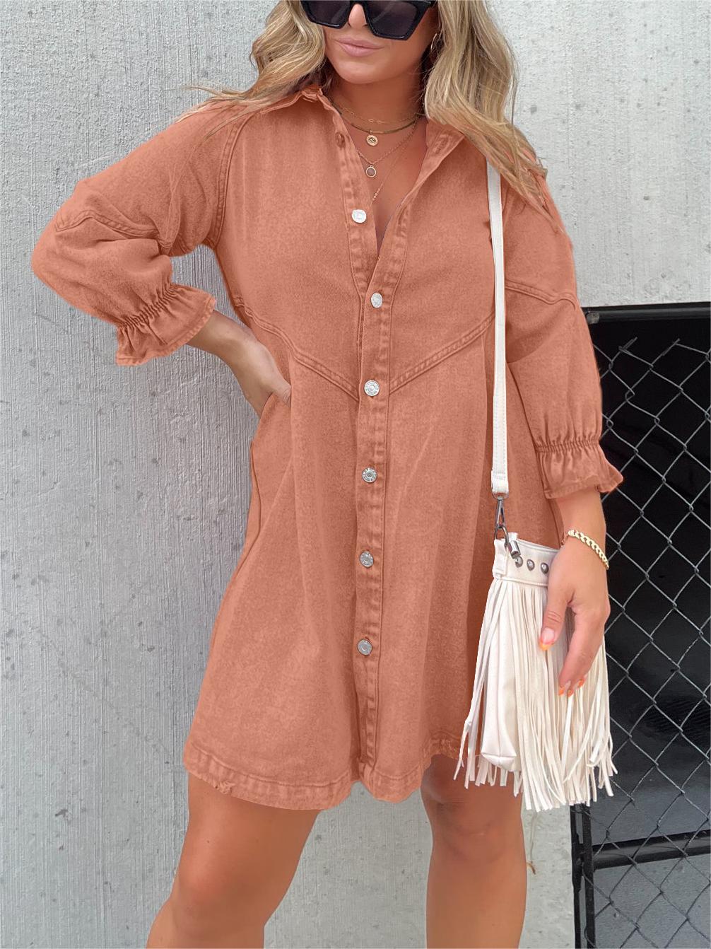 Zomerjurk van Gewassen Denim met Tijdloos Ontwerp