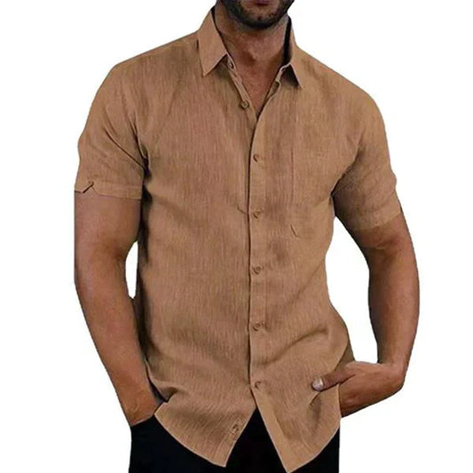 Veelzijdige Heren Linnen Shirt voor de Zomer