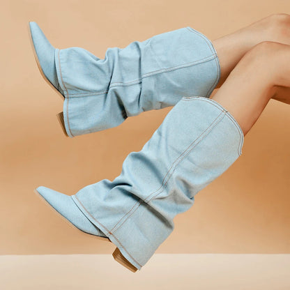 Comfortabele Laarzen met Blokhak voor Vrouwen